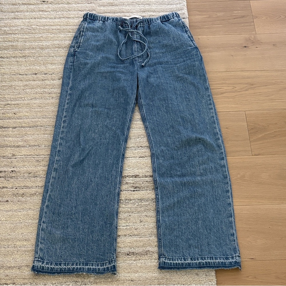 Rag & Bone ultra featherweight wide leg Denim Jeans